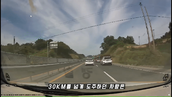 [영상] '시속 180㎞'… 공포의 질주, 차로 차단해 검거한 경찰