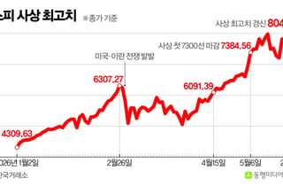 8000 돌파한 코스피, 리서치센터장들 "반도체 랠리 영향…1만 간다"
