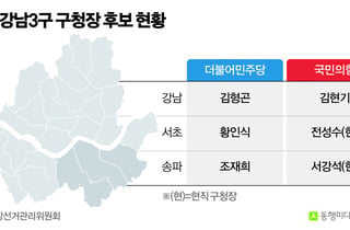 [서울 민심 구청장 선거]강남3구·용산 '부동산 표심' 경쟁