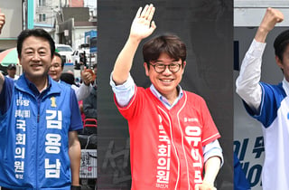 "여당 김용남" "토박이 유의동" "힘있는 조국"…평택을 최후의 승자는