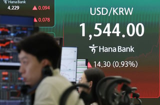 환율 1550원 턱밑까지…금융위기 이후 최고치에 '비상'(종합)