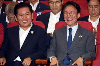 '차기 당권주자' 정청래·김민석 만남…이재명 대통령과 '원팀 정신' 강조