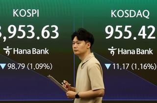 9000선 등락 코스피, 하이닉스 1.23% 상승…환율 1530.9원
