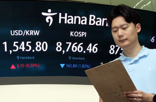 [티타임] 코스피, 8000선도 위태…730포인트 급락에 '서킷 브레이커' 발동