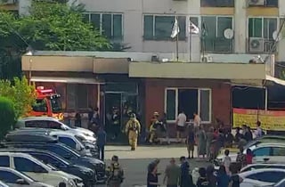 "싸움 났다"…경산 아파트 관리실서 폭발·화재, 직원 등 8명 부상