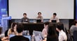  28일 진행된 '미디어라운드테이블' 현장에서 발표하는 김광현 CDO(가운데).  /사진=네이버