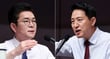 지상파 3사 서울시장 출구조사에서 18~29세 여성은 정원오 더불어민주당 후보(왼쪽) 48.5%, 오세훈 국민의힘 후보(오른쪽) 41.4%를 지지했다. 4년 전 같은 연령대 여성의 송영길 민주당 후보 지지율은 67.0%였다. 서울 30대 여성에서 오 후보 지지율은 53.6%로, 정 후보(42.8%)를 앞섰다. 20~30대 남성은 모두 오 후보를 더 많이 지지했다. 사진은 지난 5월20일 관훈클럽 초청 토론회 모습. / 사진=뉴스