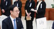 이용배 현대로템 사장이 지난 4월13일 청와대에서 열린 한·폴란드 공식 오찬에서 대화를 하고 있다. /사진=뉴스