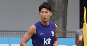 2026 북중미 월드컵 현장 취재진이 한국 축구대표팀 주장 손흥민을 향해 부적절한 발언을 해 논란이 일었다. 사진은 2026 북중미 월드컵에 출전하는 대한민국 축구 국가대표팀 손흥민이 8일(현지시간) 멕시코 과달라하라 인근 사포판에 위치한 치바스 바예 베르데에서 훈련 하는 모습. /사진=뉴스
