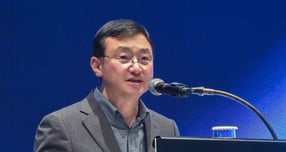  노태문 삼성전자 대표이사 사장이 경기 성남시 더블트리 바이 힐튼 서울 판교에서 열린 삼성전자 DX부문 '2026년 상생협력 데이(DAY)'에서 인사말을 하고 있다. /사진= 삼성전자
