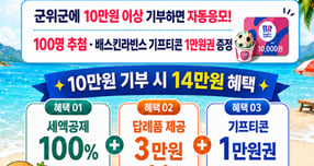  군위군이 오는 31일까지 한 달간 '여름휴가 맞이 고향사랑기부제 특별 이벤트'를 진행한다./사진제공=대구 군위군