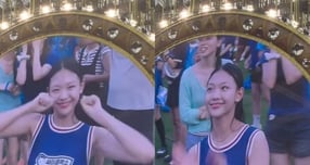 가수 싸이의 '흠뻑쇼'에서 전광판에 잡혀 즉석 캐스팅된 여학생이 아이돌 준비생인 것으로 밝혀졌다. 사진은 가수 싸이 '흠뻑쇼'에서 즉석 캐스팅된 아이돌 연습생 김라희 모습. /사진=김라희 인스타그램 캡처 