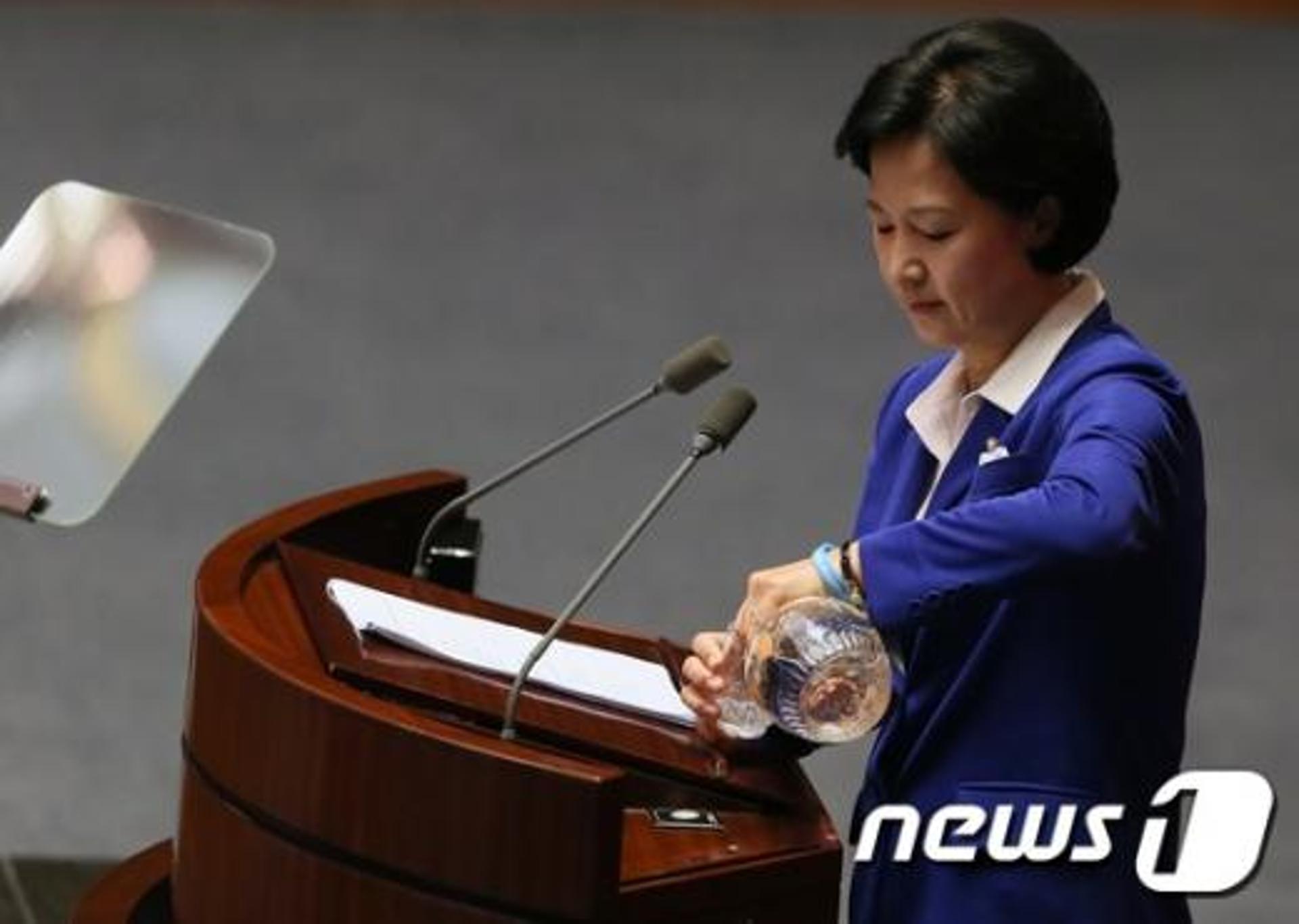 추미애 대표 연설 "외교무능이 만들어낸 패착이 사드"