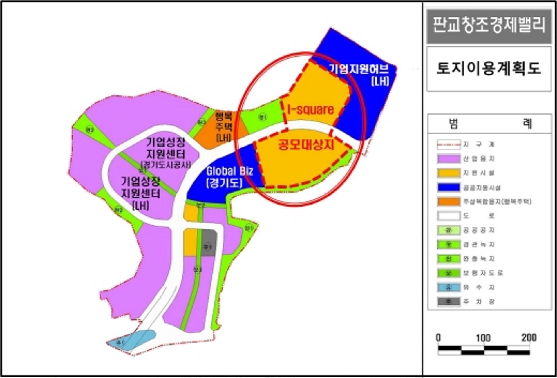 LH, 판교 창조경제밸리 특별계획구역 민간사업자 공모