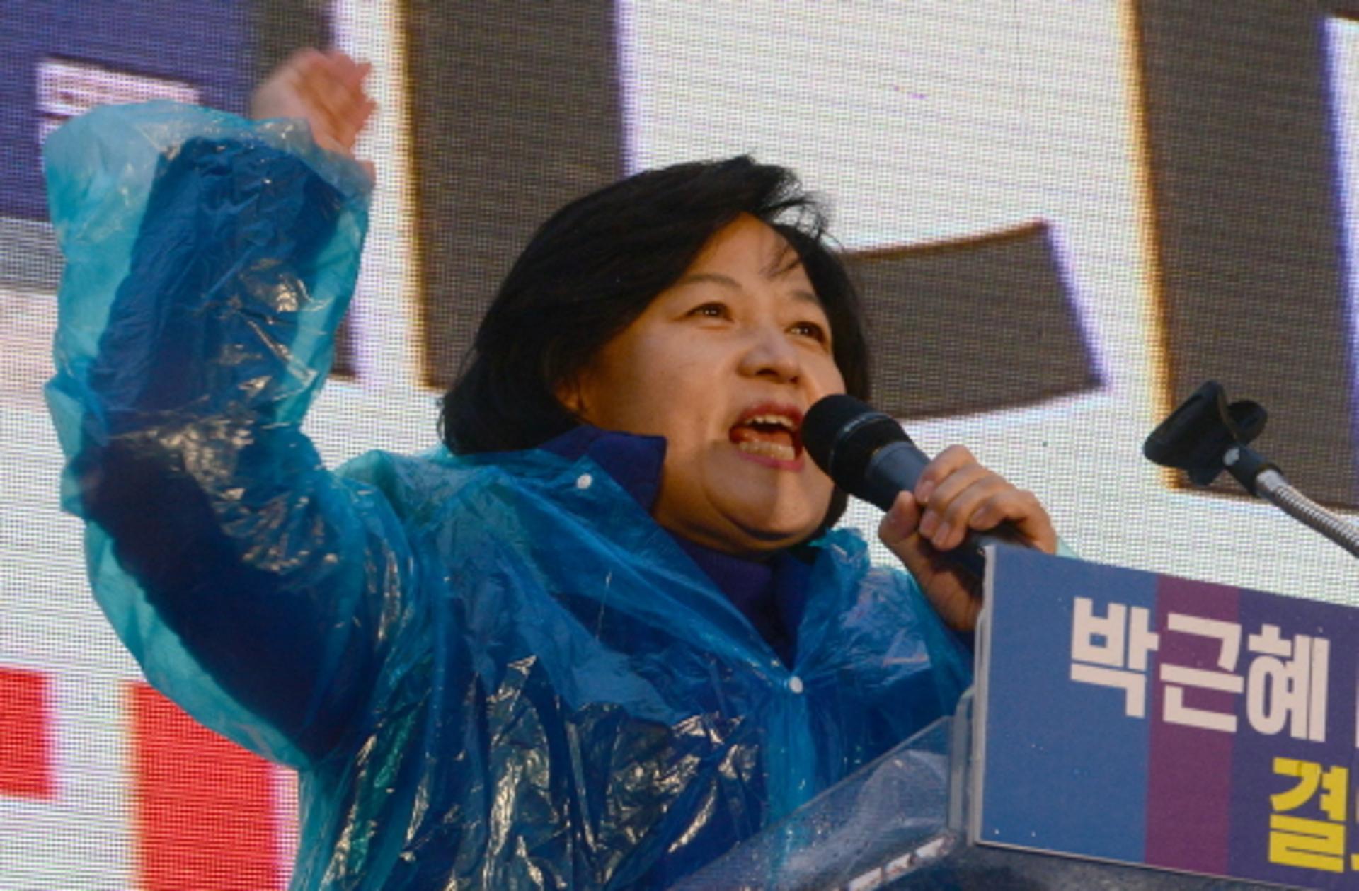 [촛불집회] 추미애 대표 “비박·친박, 탄핵으로 흥정마라"