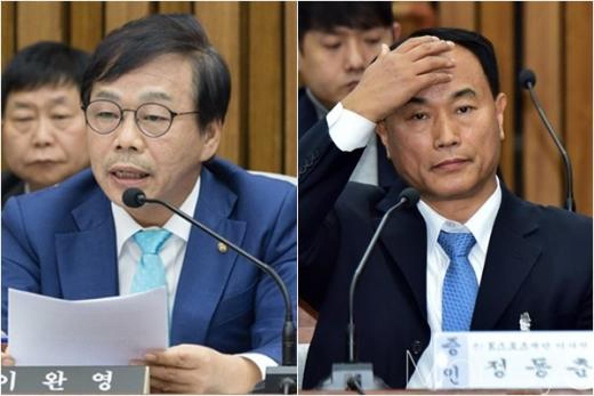 이완영, 정동춘과 청문회 사전 협의 의혹… "만난 건 사실, '태블릿PC 절도' 제의한 적 없다"