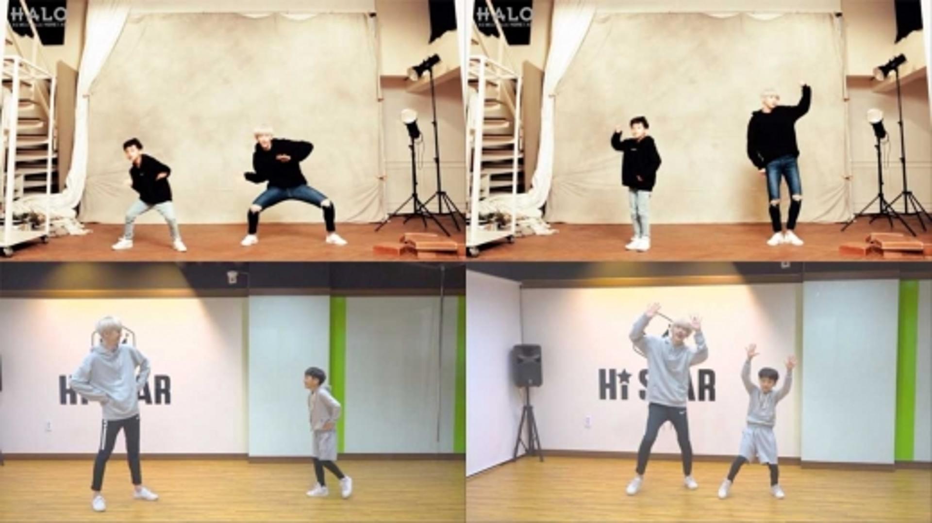 헤일로 희천, 꼬마 댄서 민형군과 '여기여기' 댄스 … 누나들 '심쿵'