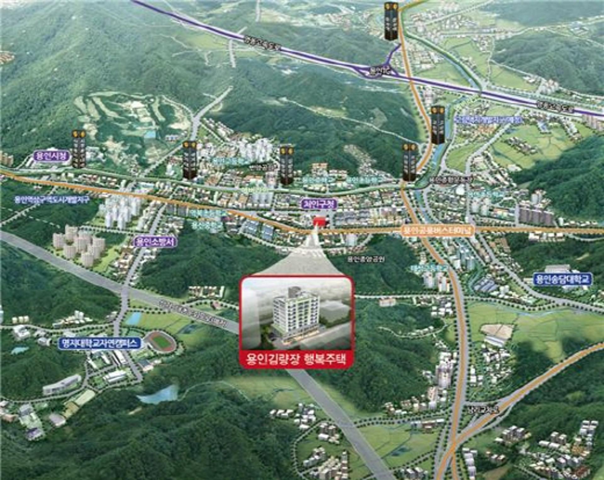 LH, 용인 김량장동에 행복주택 70가구 공급… 월평균소득 100%이하 무주택자 대상