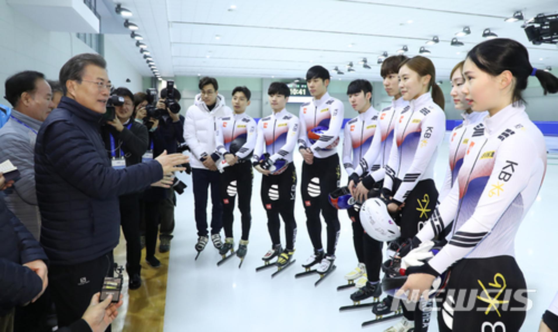 문재인 대통령, 오늘 저녁 남녀 쇼트트랙 관람