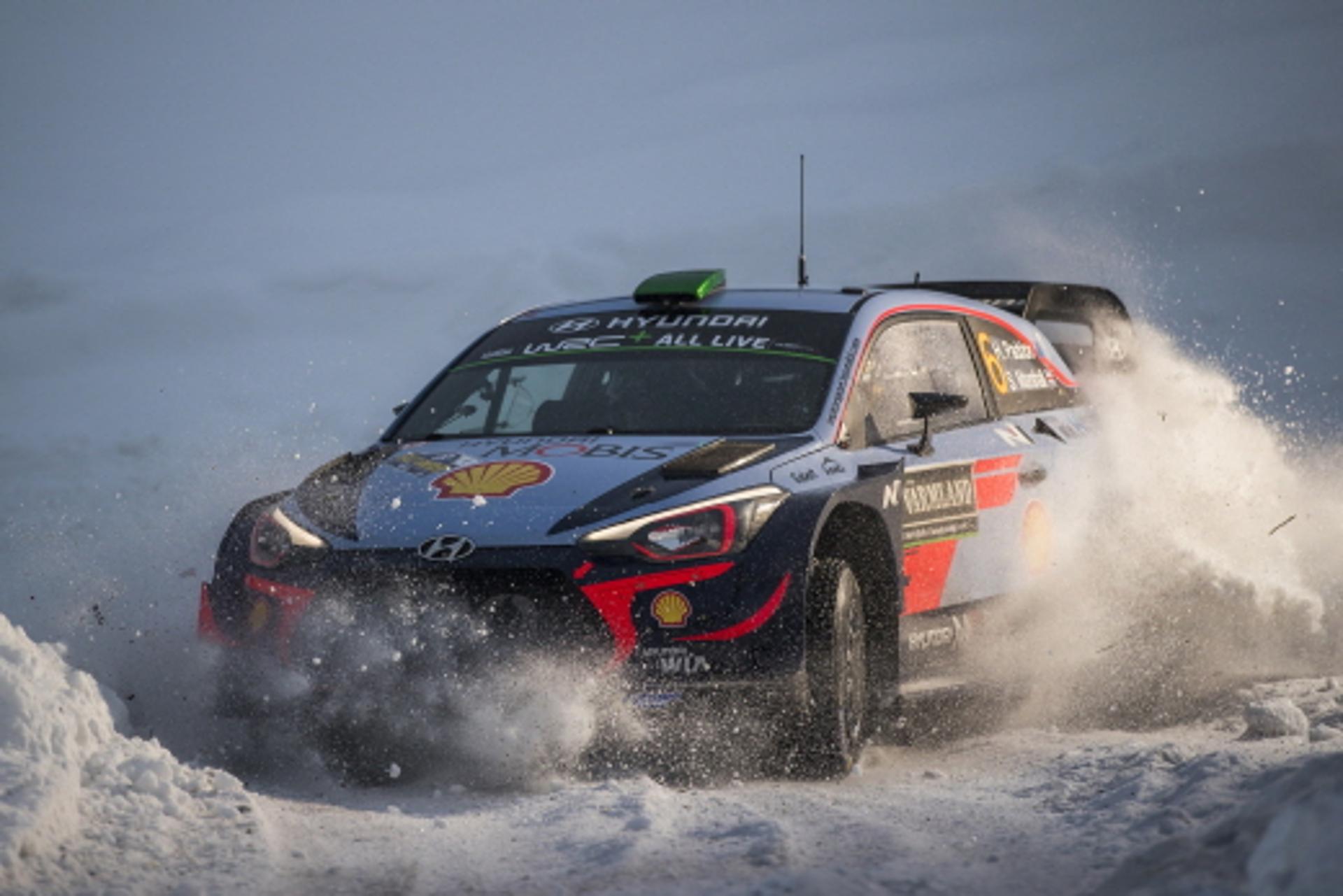 현대차, 2018 WRC 더블포디움으로 스타트… 제조사부문도 1위 올라