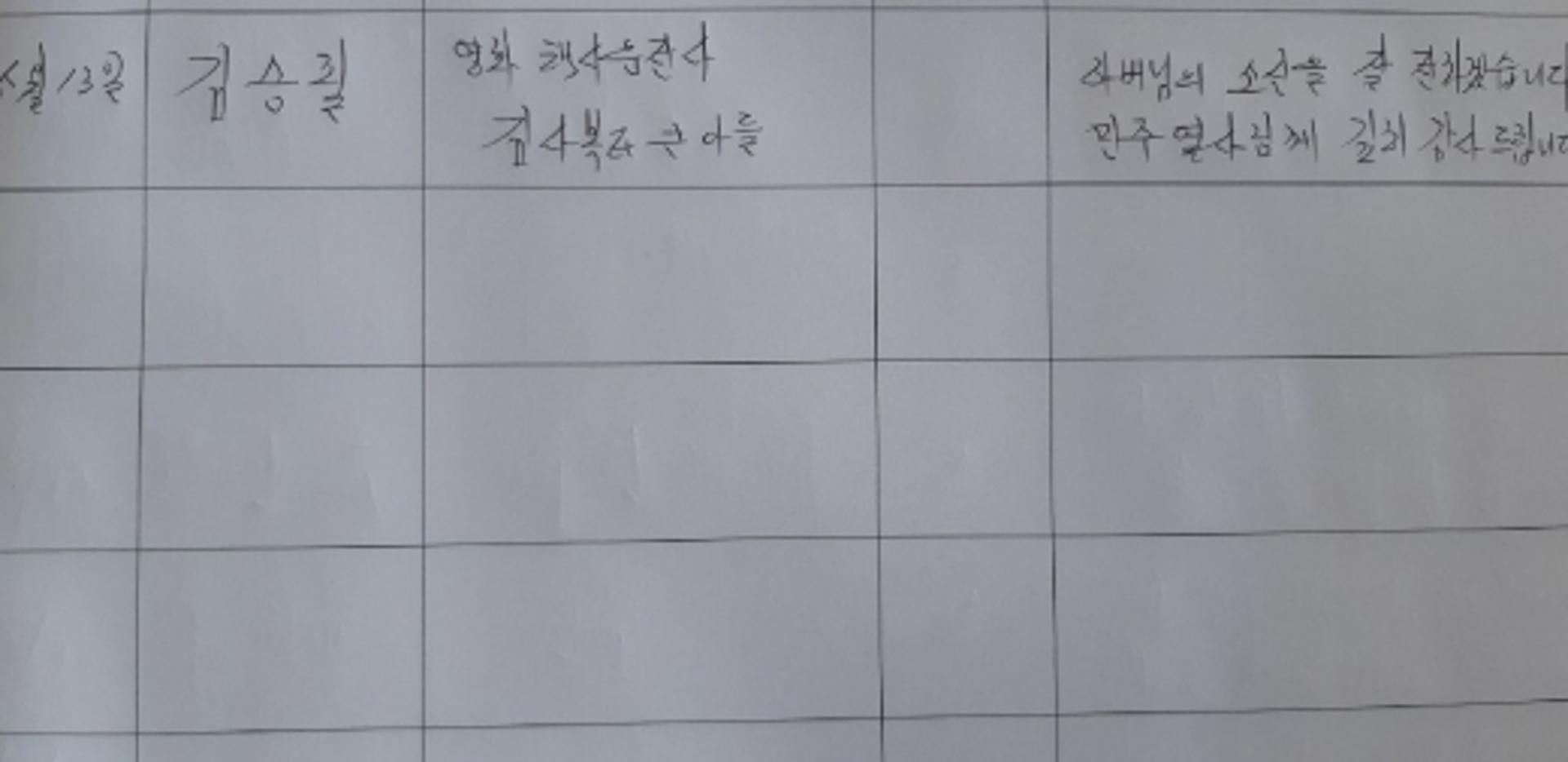 광주 5·18민주묘지 방명록 남긴 영화 '택시운전사' 아들