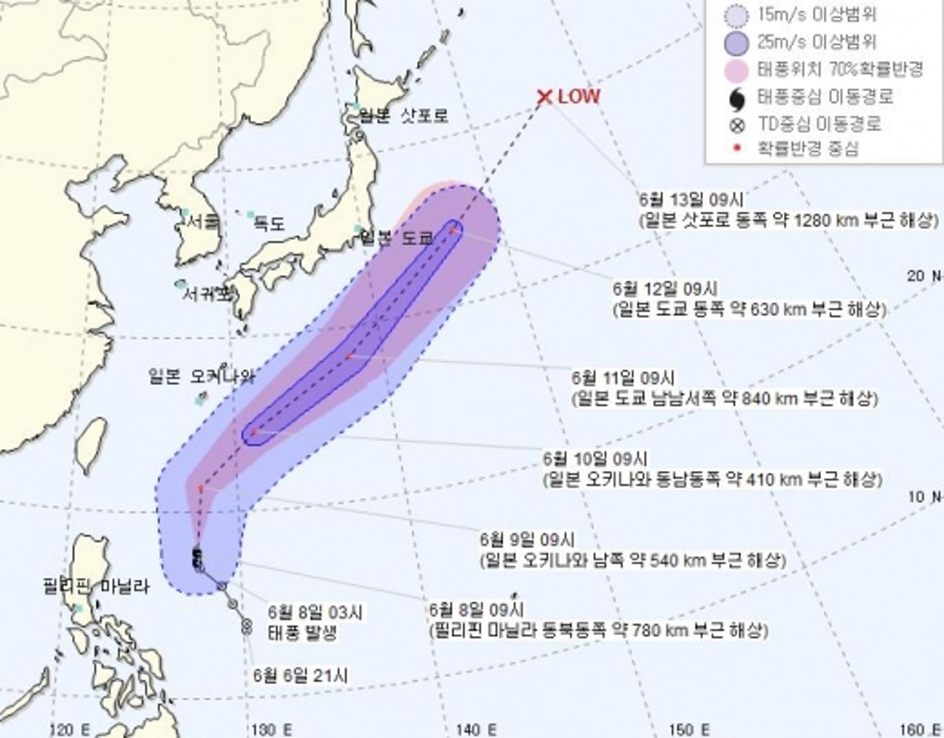 태풍 말릭시, 필리핀 해상서 일본으로 이동… 우리나라 영향은?