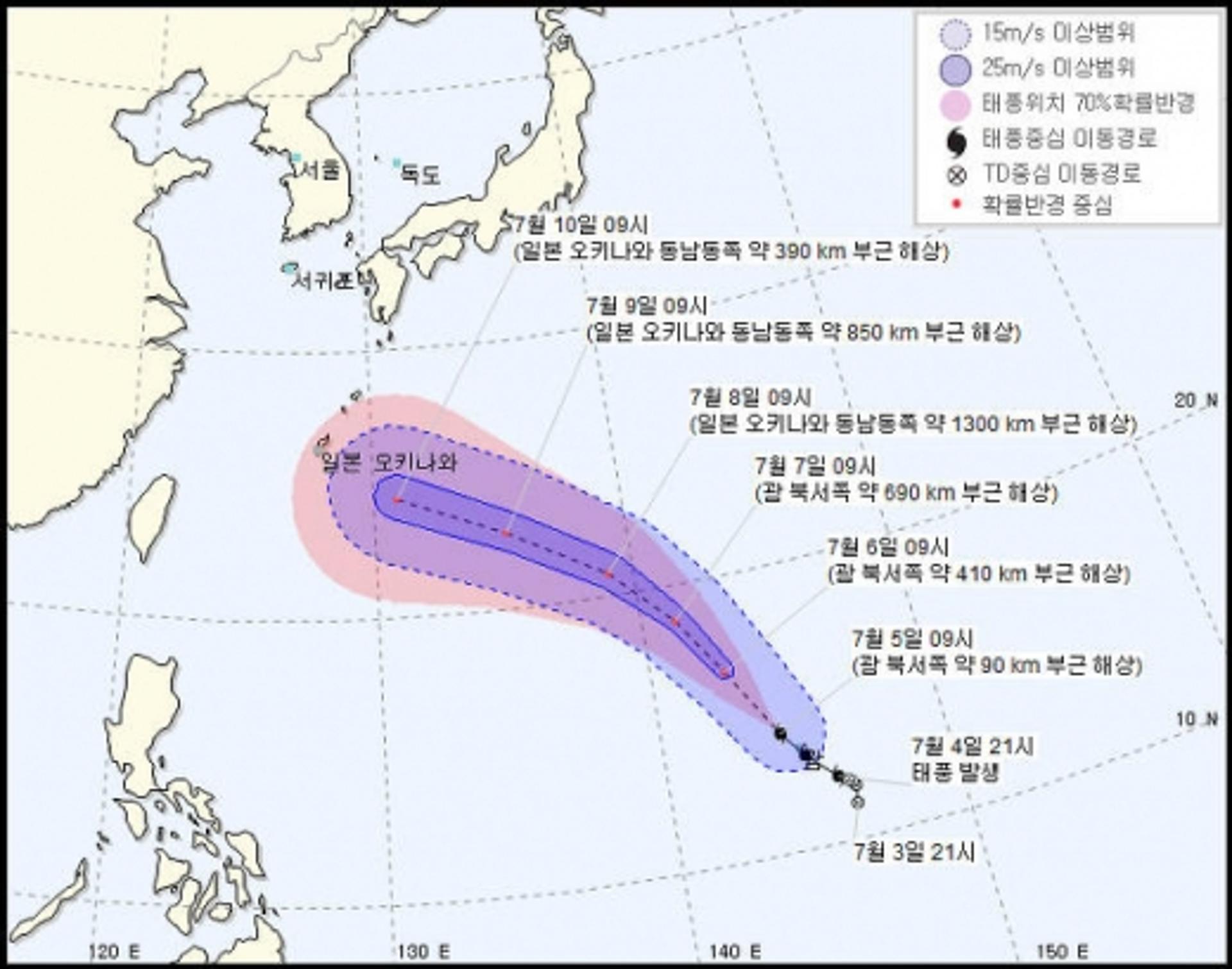 태풍 마리아 북상, '괌에서 북서진' 한국에 영향?… '예상경로' 주목