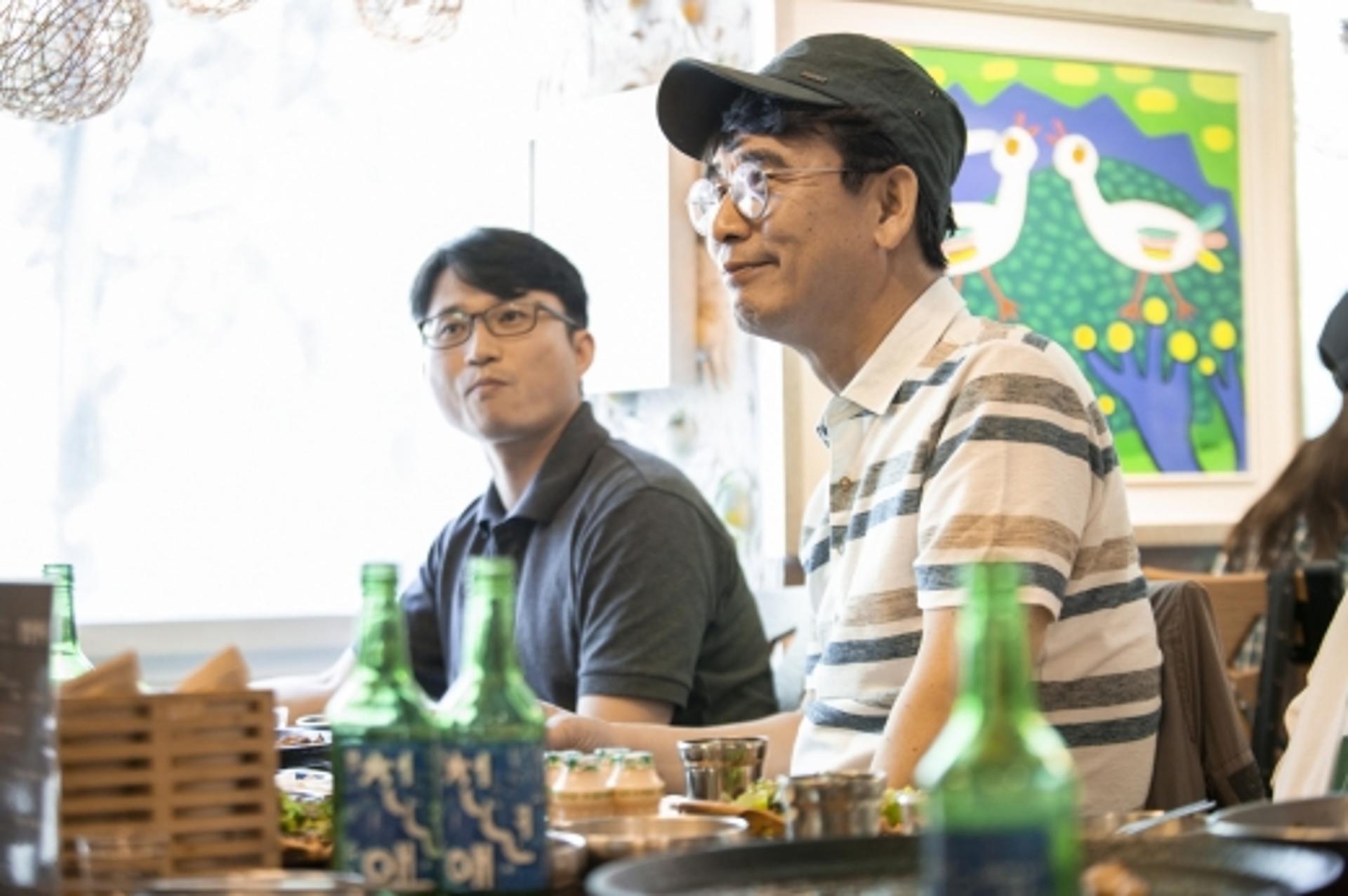 '촌철살인' 유시민 작가, 보해 '천년애'에 흠뻑 취했다