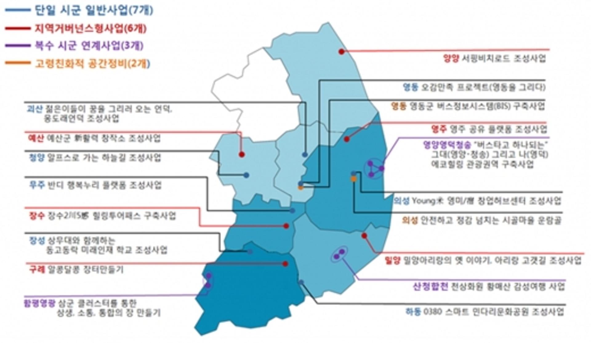 지역수요 맞춤 사업 18건 선정… 양양·구례 등에 최대 30억 지원