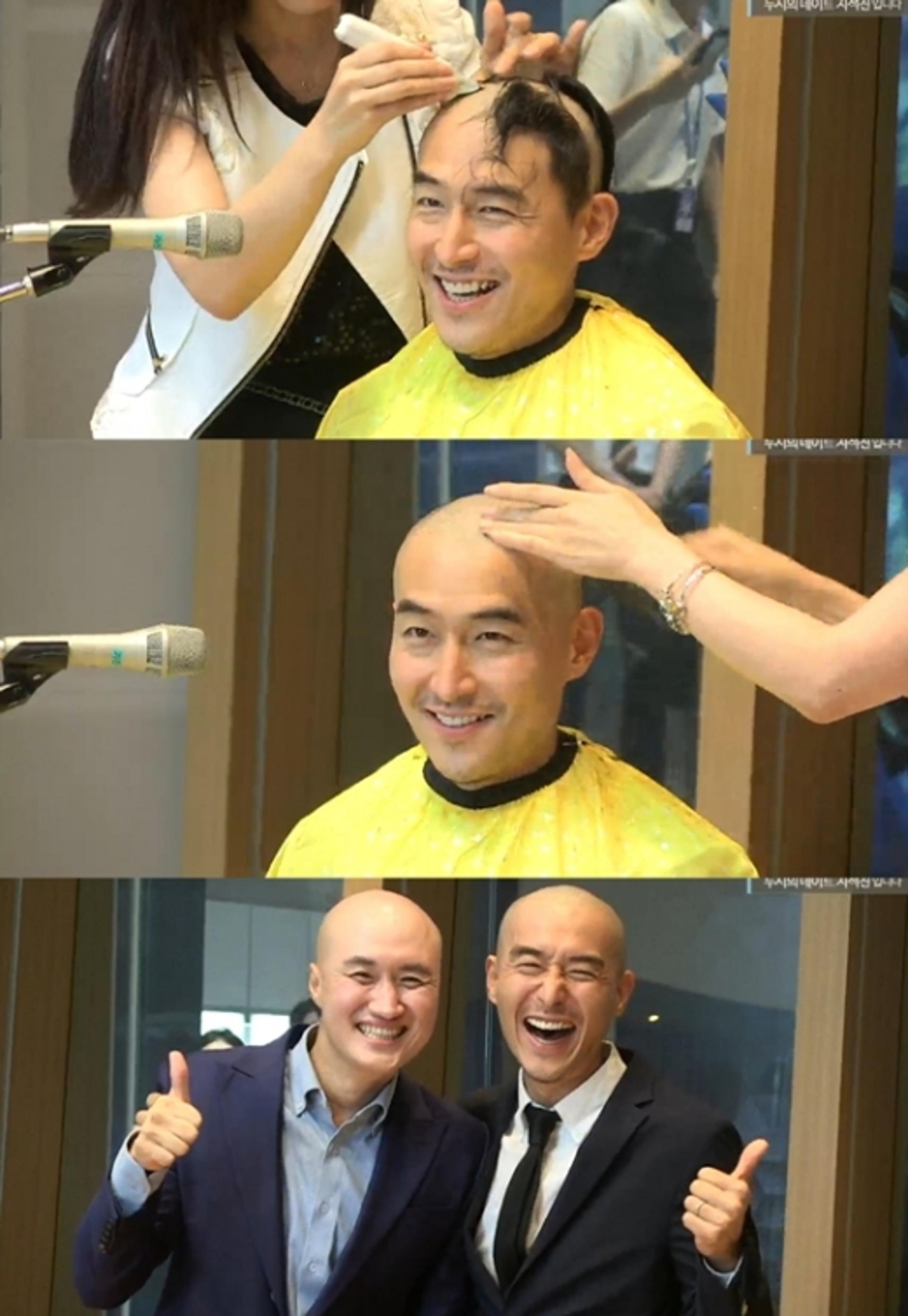 김인석 삭발, 실검 1위 공약 지켰다… "국민과의 약속"