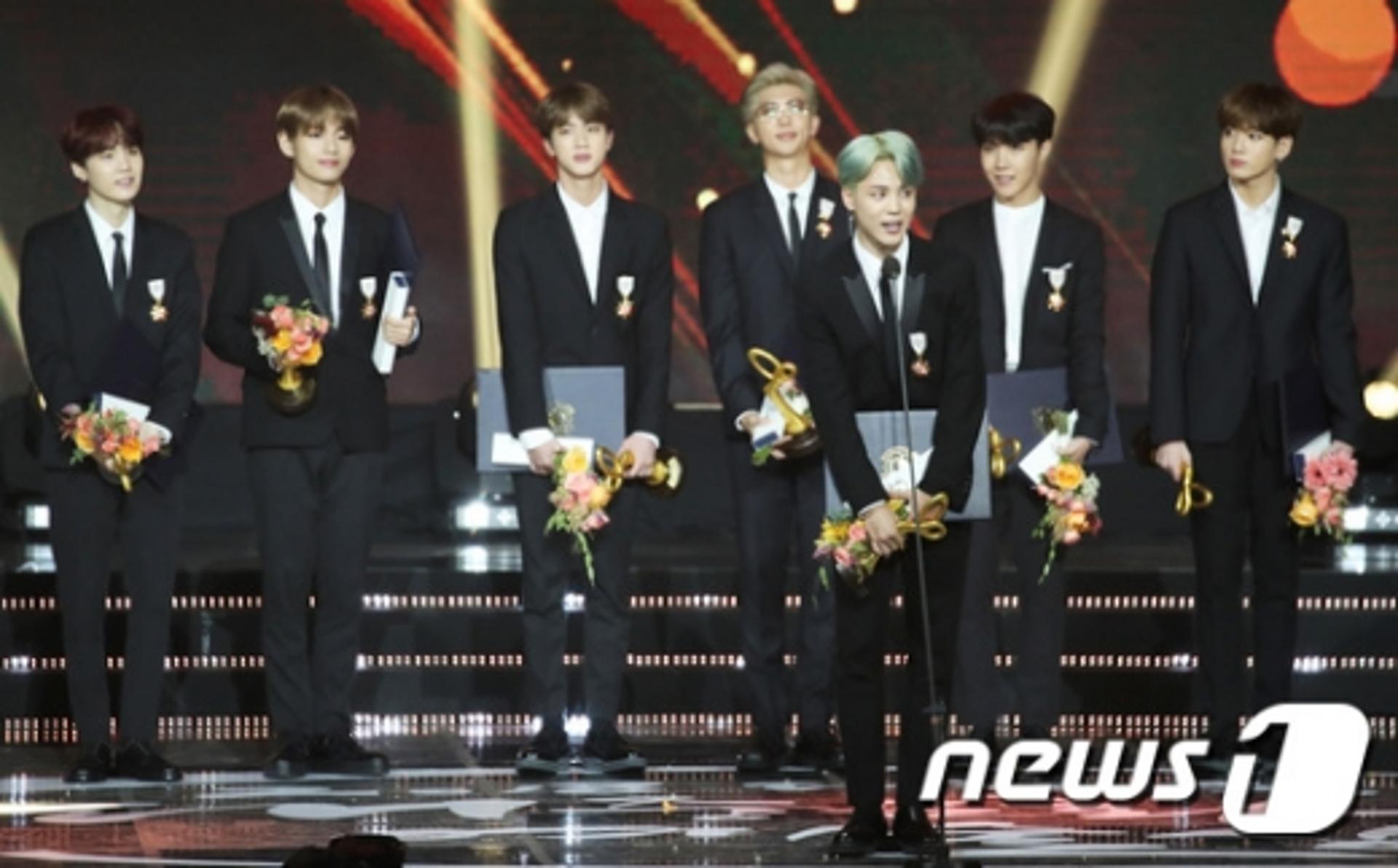[2018 대중문화예술상] 방탄소년단 최연소 문화훈장 "아미 사랑해"
