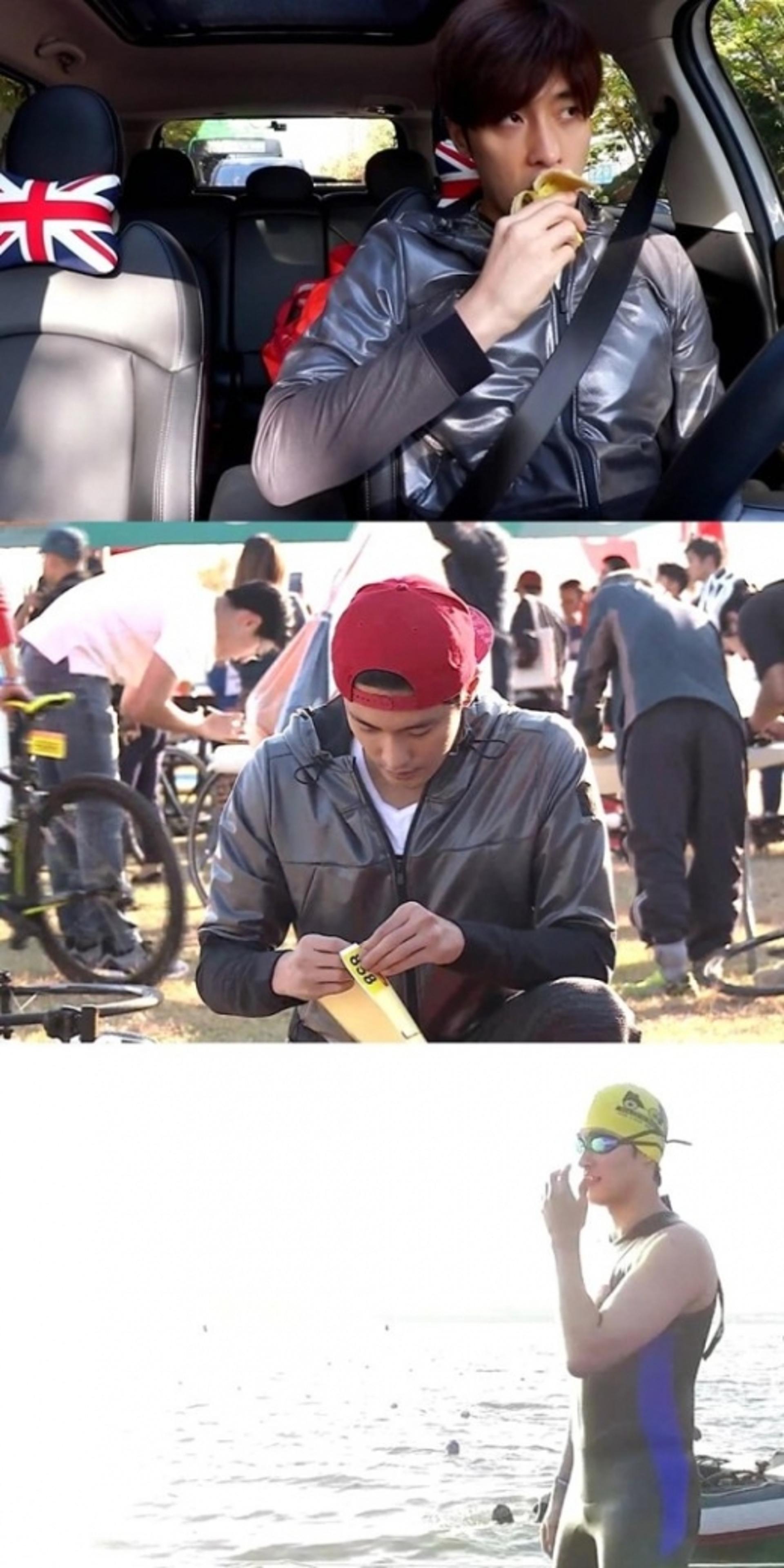 '나혼자산다' 성훈, 철인 3종 도전 앞두고 '바나나 먹방'
