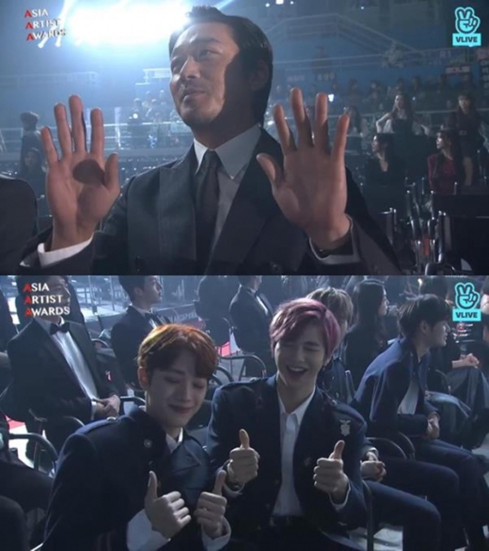 '2018 AAA' 올해의 아티스트, 워너원vs하정우… 세레모니 대결 승자는?