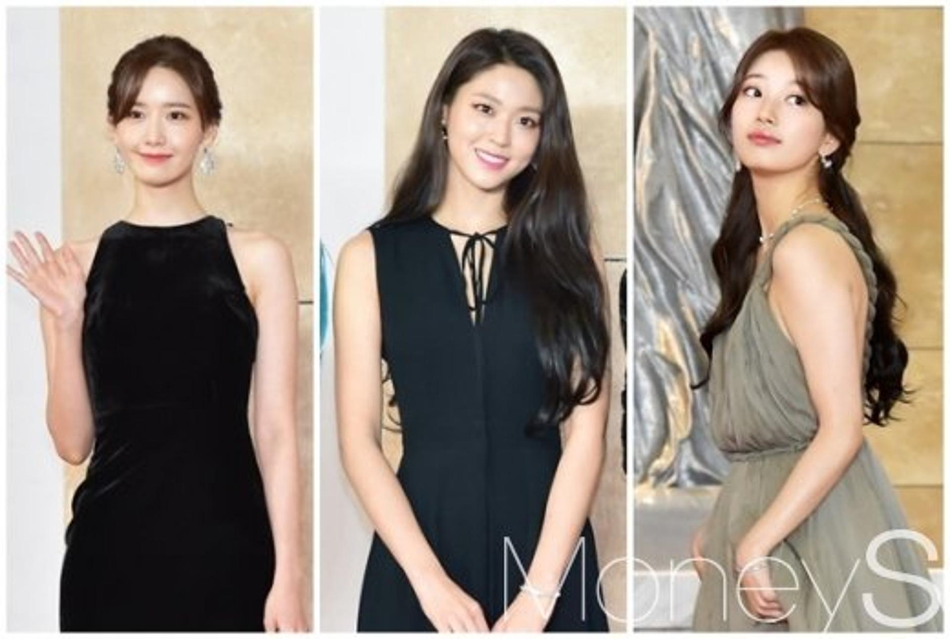 '2018 AAA' 걸그룹 출신 배우 '윤아vs수지vs설현' 드레스 여신은?