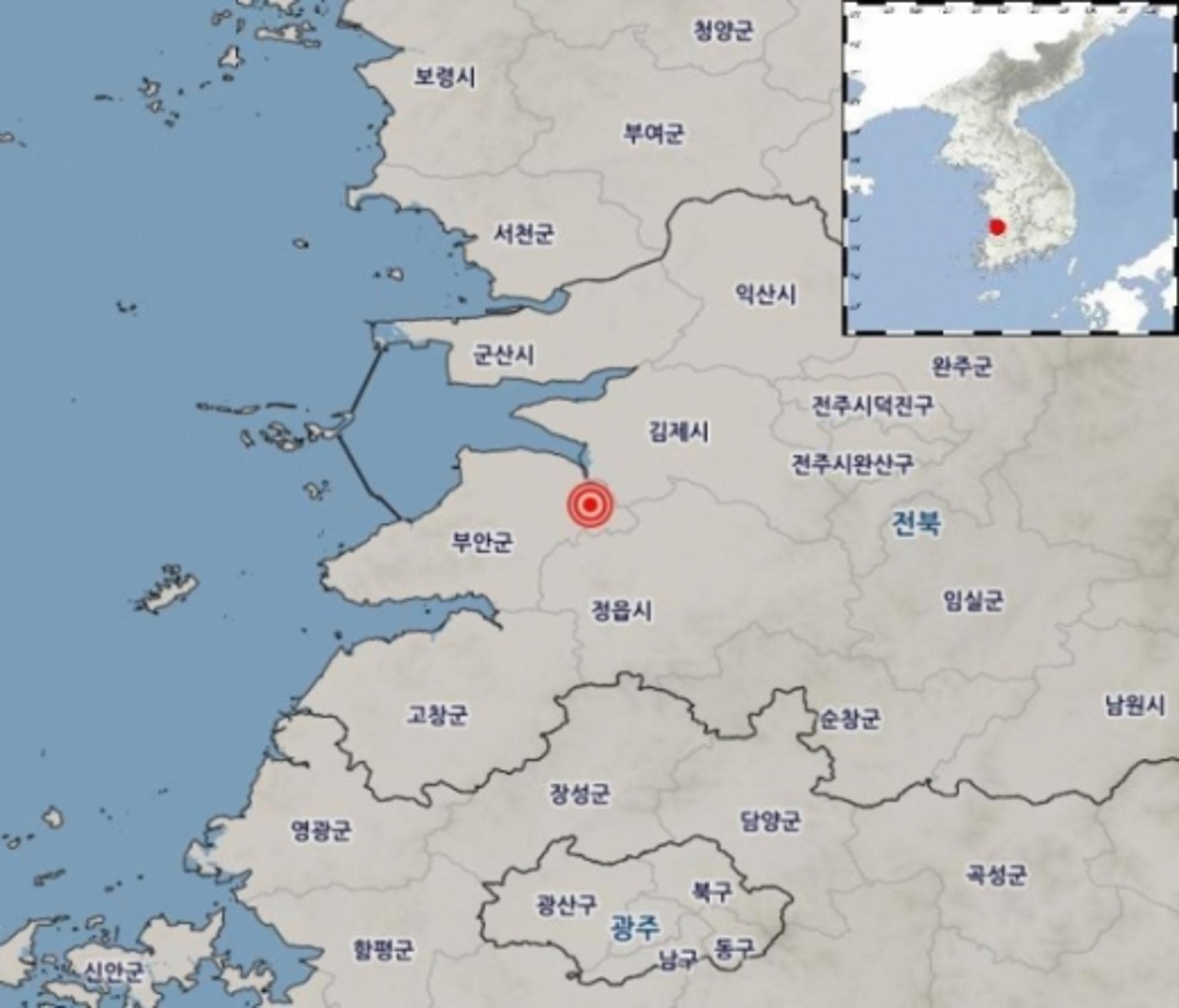전북 부안서 규모 2.3 지진, 올해만 111차례… "피해 없을 것"