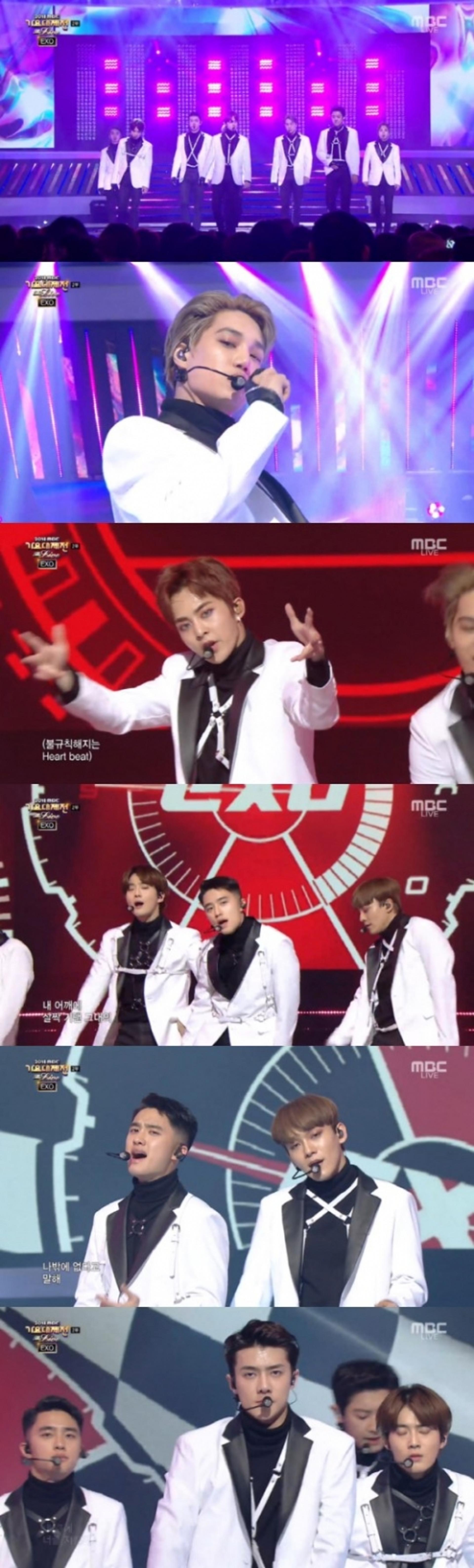 [MBC 가요대제전] 엑소, '엔딩요정' 장식… 화려한 무대 빛났다