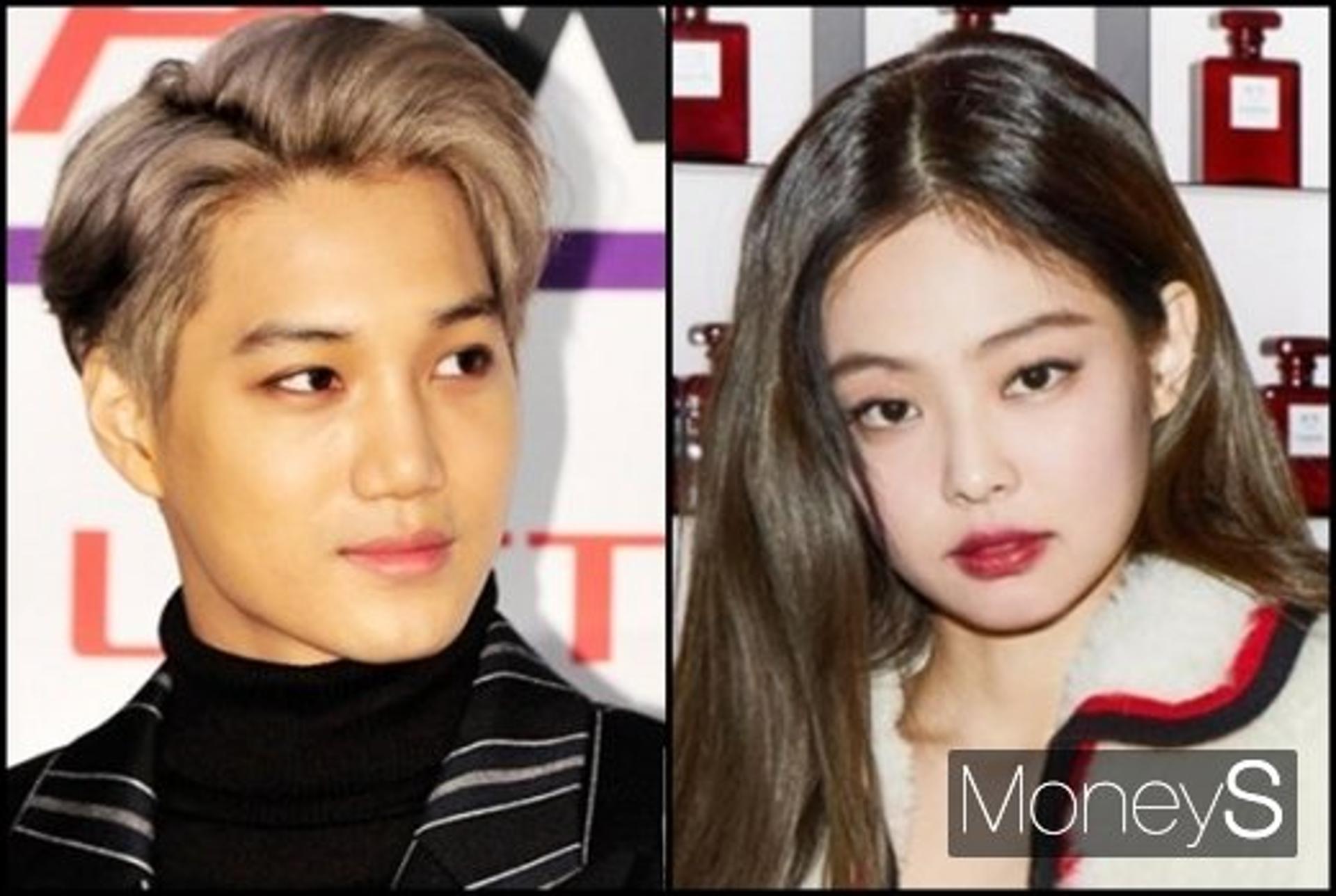 엑소 카이♥블랙핑크 제니 열애, '럽스타그램' 보니 달달 그 자체?