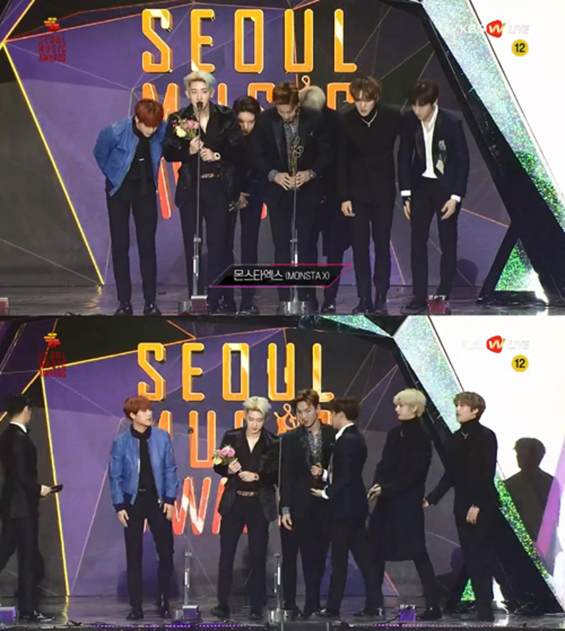 [2019 서울가요대상] 몬스타엑스·모모랜드, 본상 수상 "몬베베 사랑해"