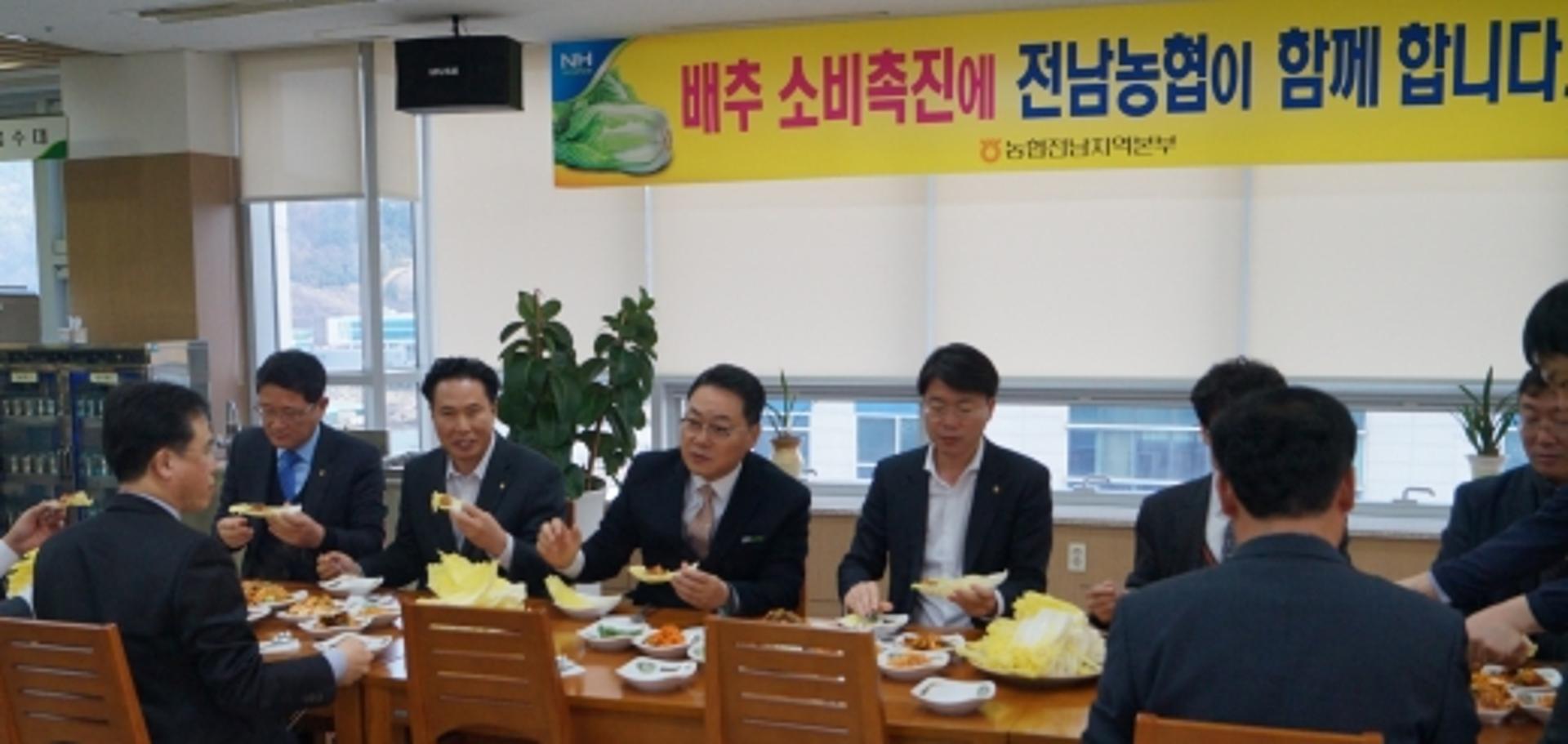 전남농협, 겨울 배추 재배 농가 돕기 앞장