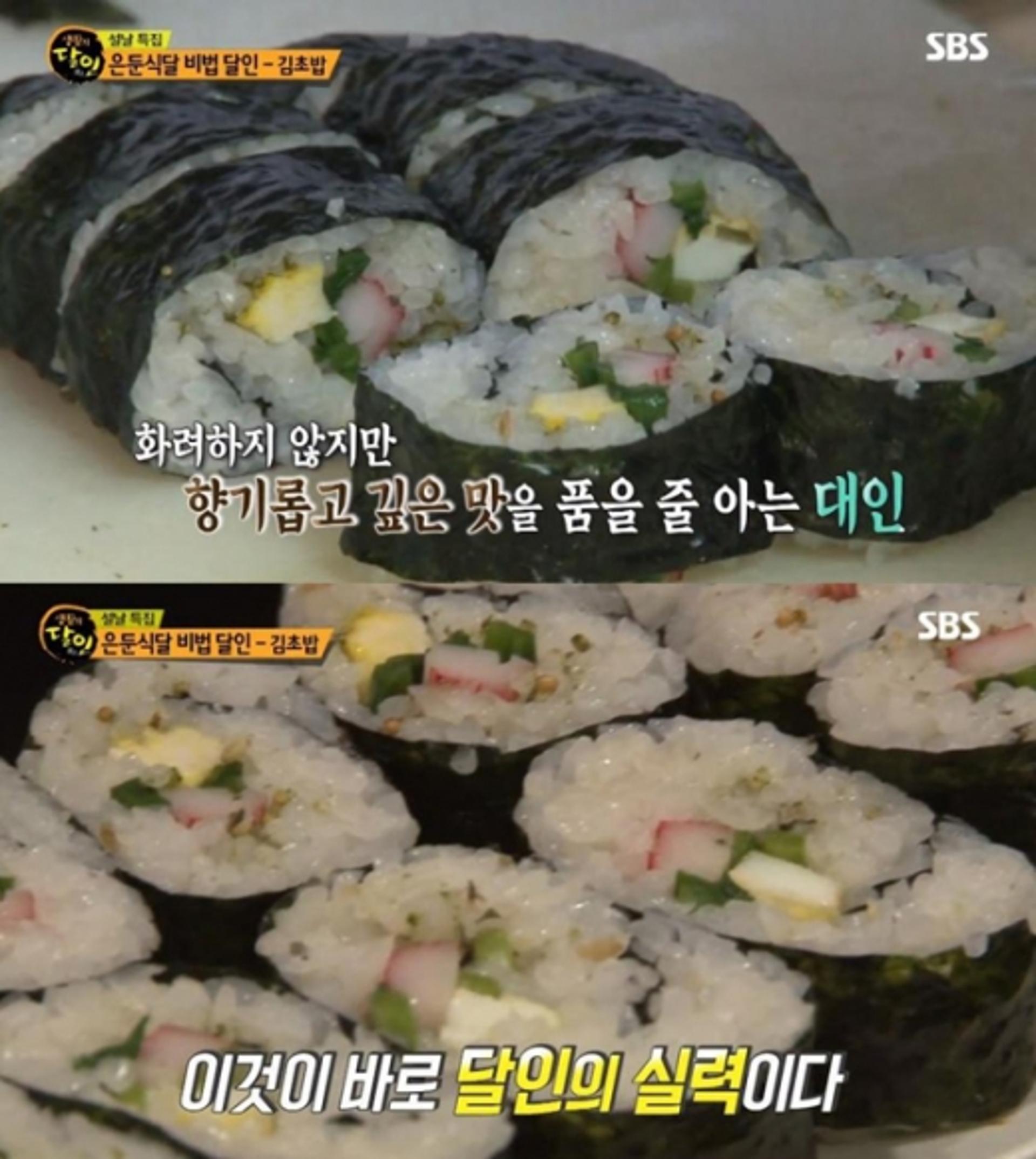 '생활의 달인' 김초밥, 33년 내공 담은 맛집 위치는?