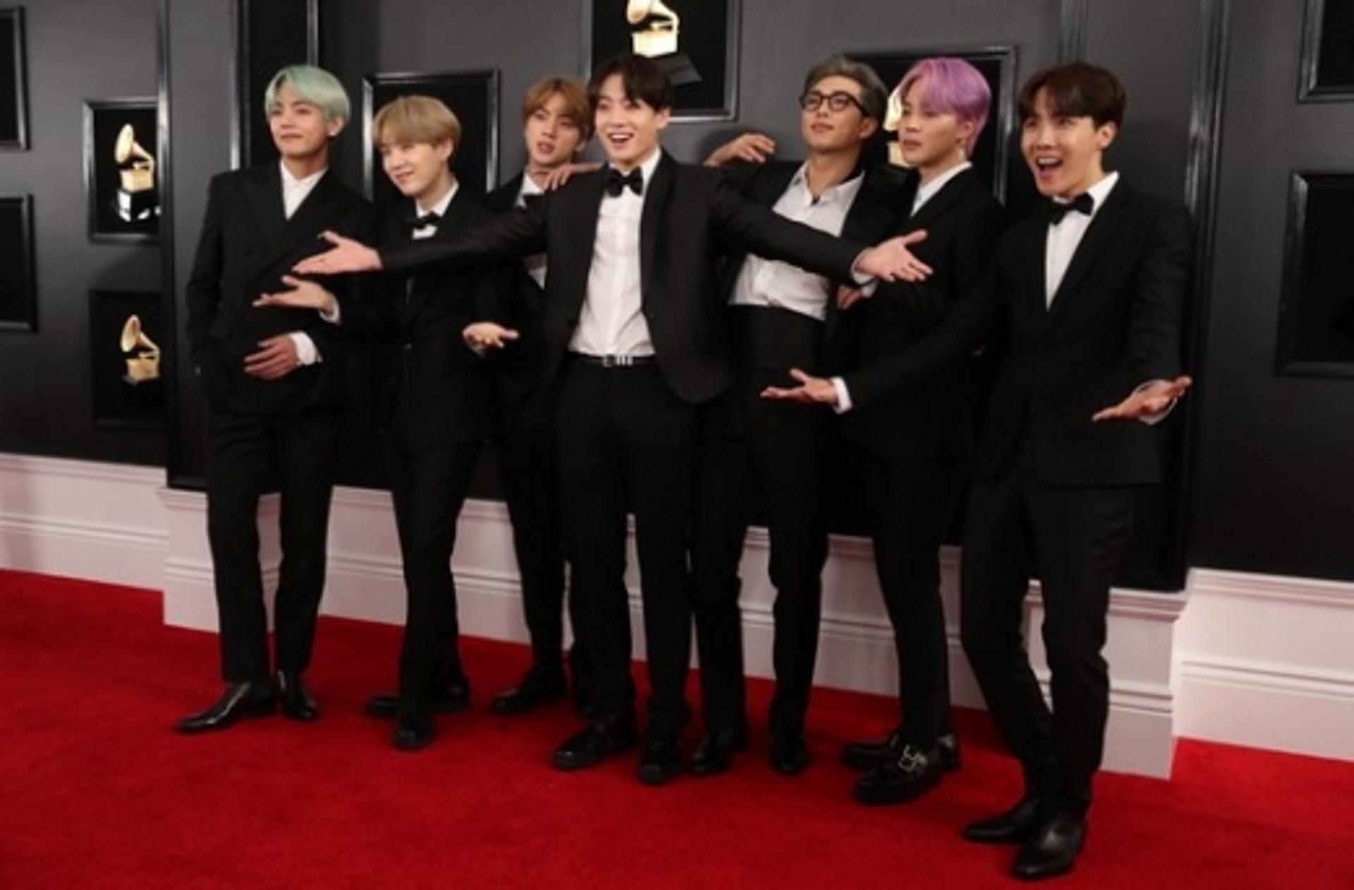 '그래미 참석' 방탄소년단 "꿈 이뤘다. 아미 사랑 감사"