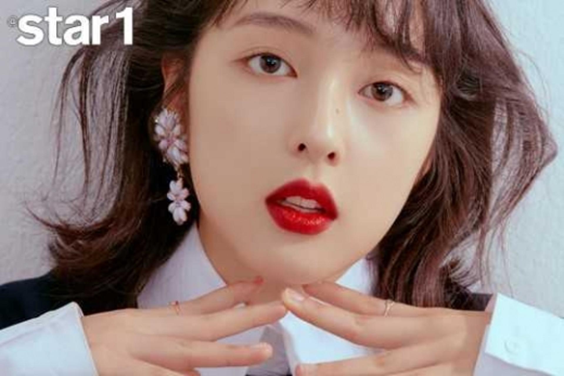 [★화보] 'SKY 캐슬' 김보라, 빨간 립스틱 러블리 메이크업 룩