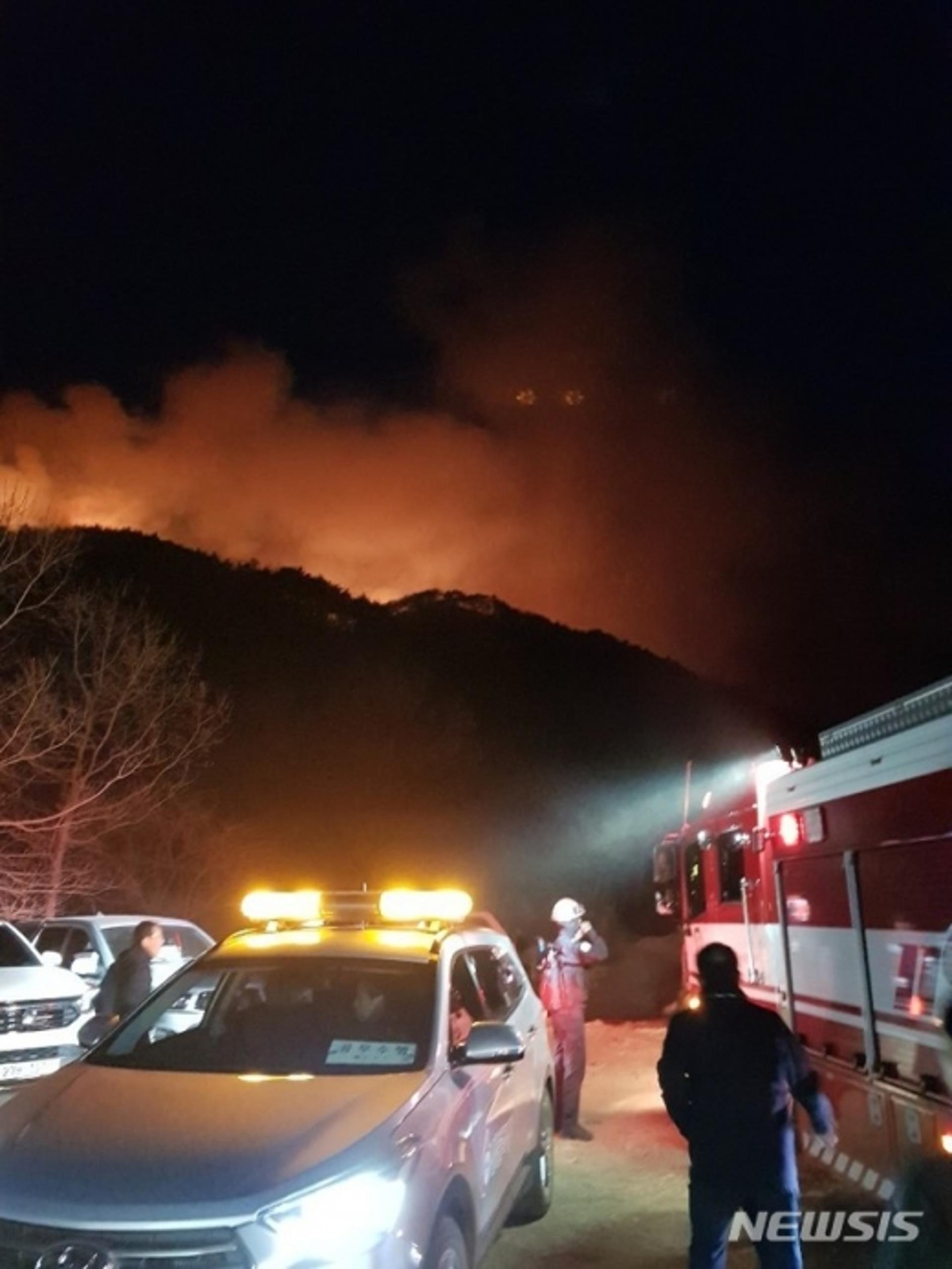 순천 산불, 이틀째 진화중… 피해액만 5ha 이상?