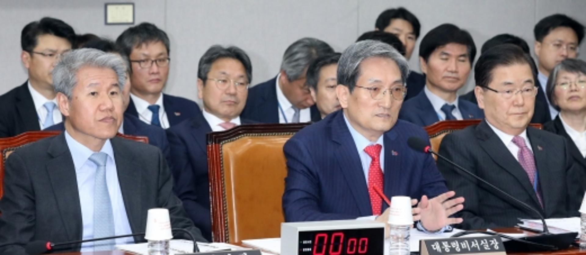 속초·고성 산불 났는데 노영민·정의용 발목 잡은 국회… 청와대 회의 지연