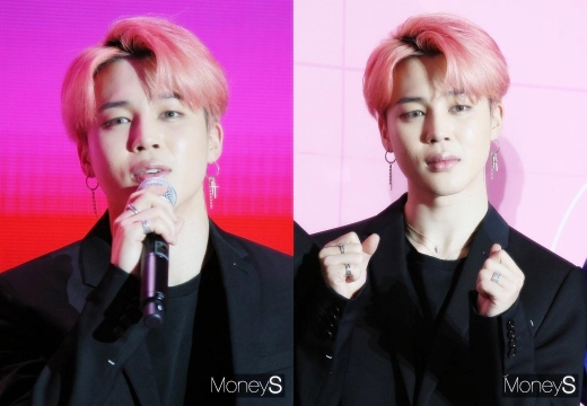 방탄소년단 지민, 핑크 헤어가 '찰떡'