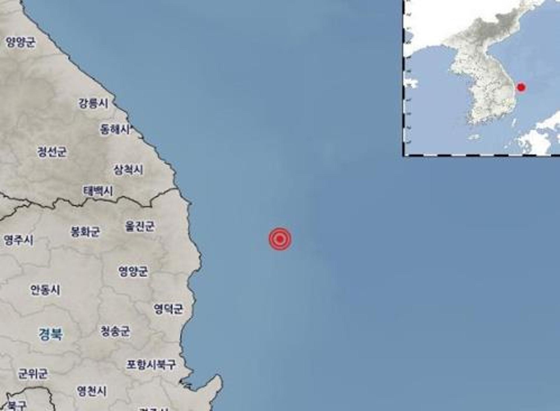 울진 지진, 경북 내륙도 '흔들'… 동남동쪽 해역서 '규모 3.8'