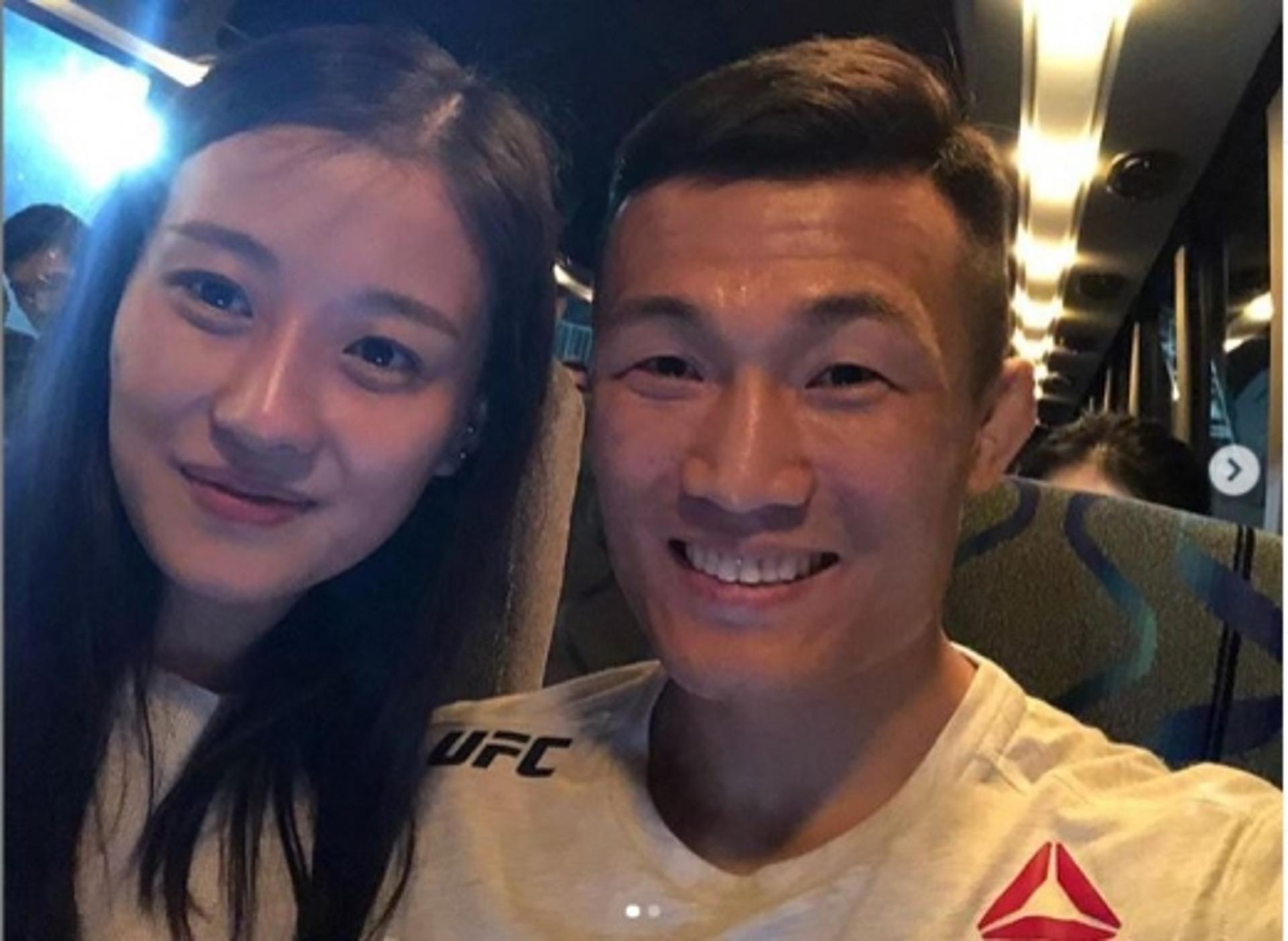 '코리안 좀비' 정찬성 승리, 공개된 미모의 아내?