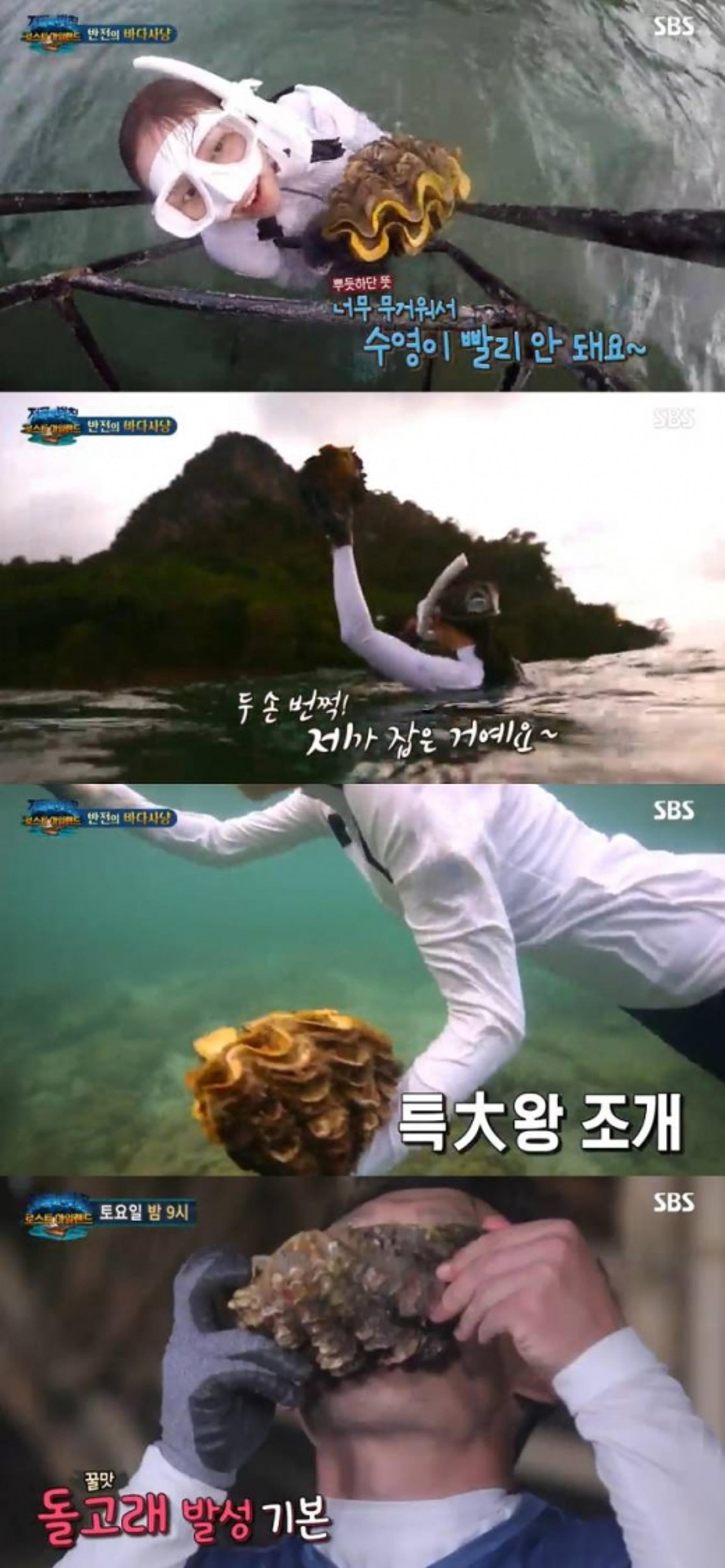 '정글의법칙' 수사요청, 멸종위기 대왕조개 취식?