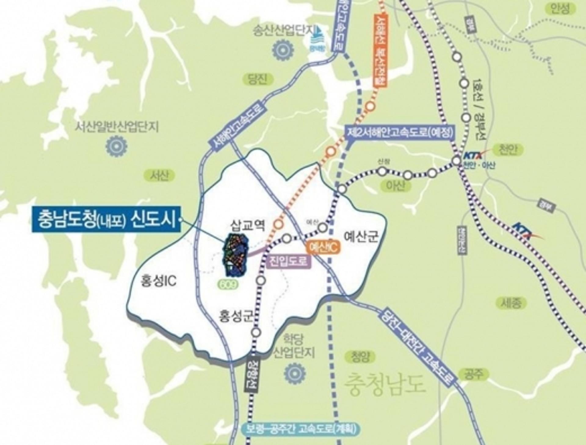 LH, 내포신도시 산업시설용지등 공급… 3.3㎡당 70만·108만원