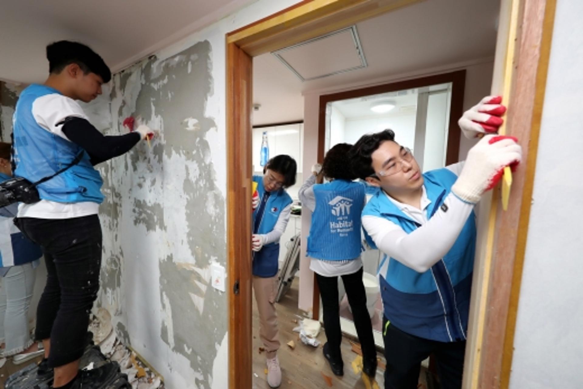 대우건설, 희망의 집 고치기 재능기부 봉사